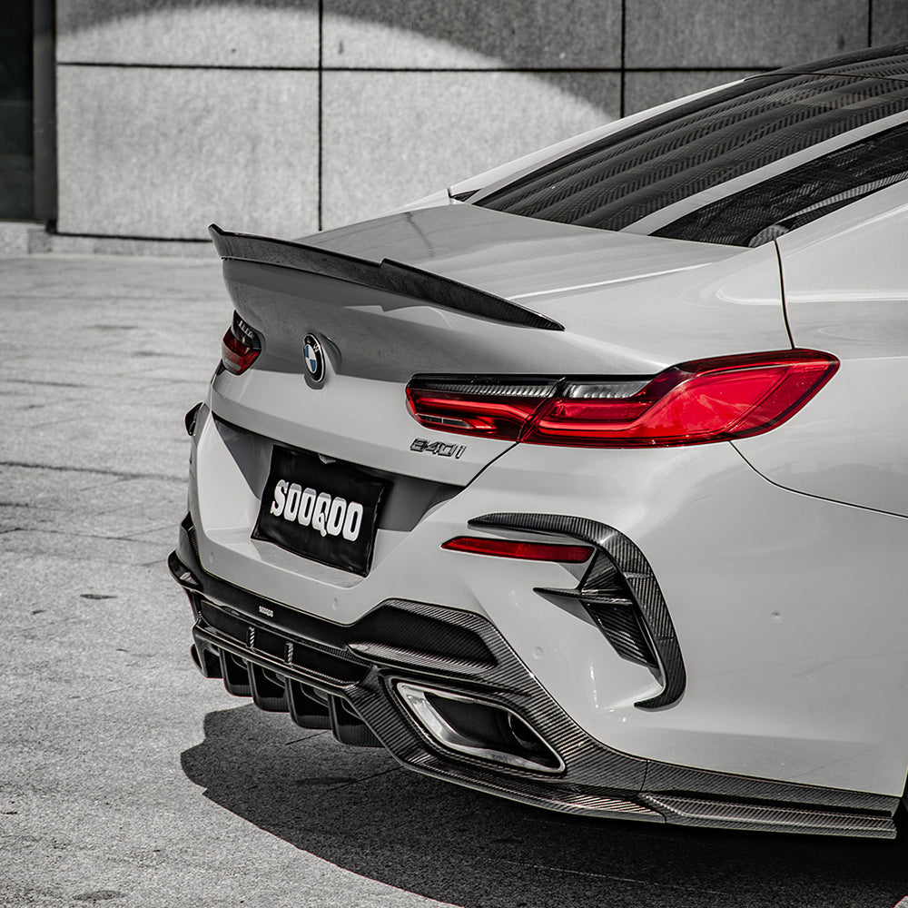TOWMA. - SooQoo BMW 8 Serie G16 Gran Coupe Prepreg Carbon Fiber Rear Diffuser