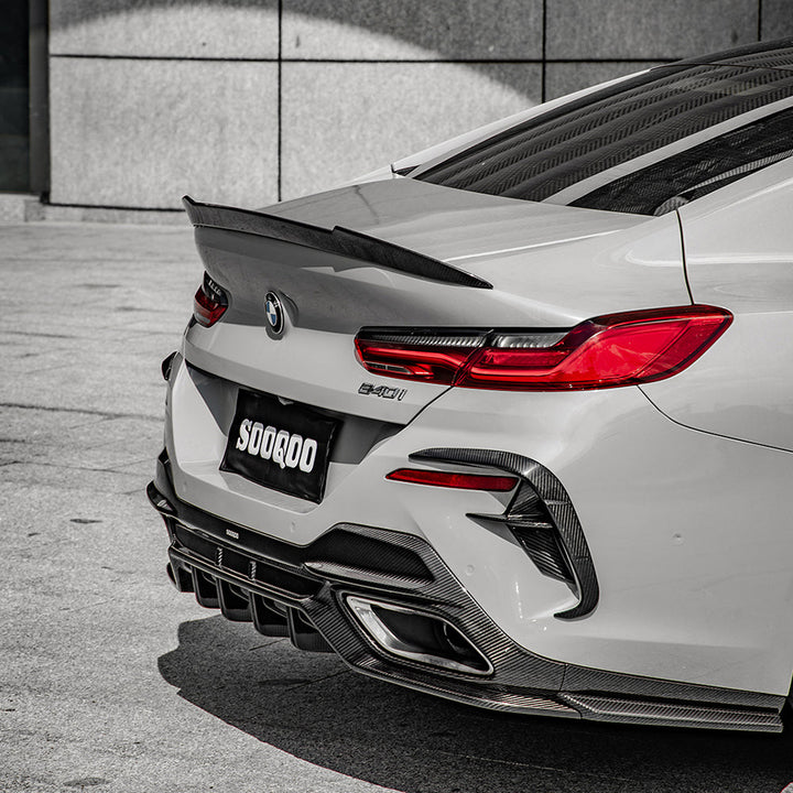 TOWMA. - SooQoo BMW 8 Serie G16 Gran Coupe Prepreg Carbon Fiber Rear Diffuser