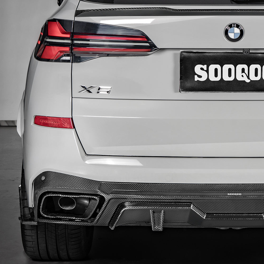 TOWMA. - SooQoo BMW X5 G05 Prepreg Carbon Fiber Rear Diffuser