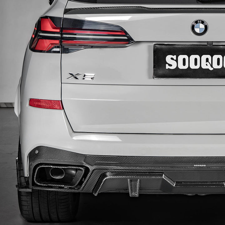 TOWMA. - SooQoo BMW X5 G05 Prepreg Carbon Fiber Rear Diffuser