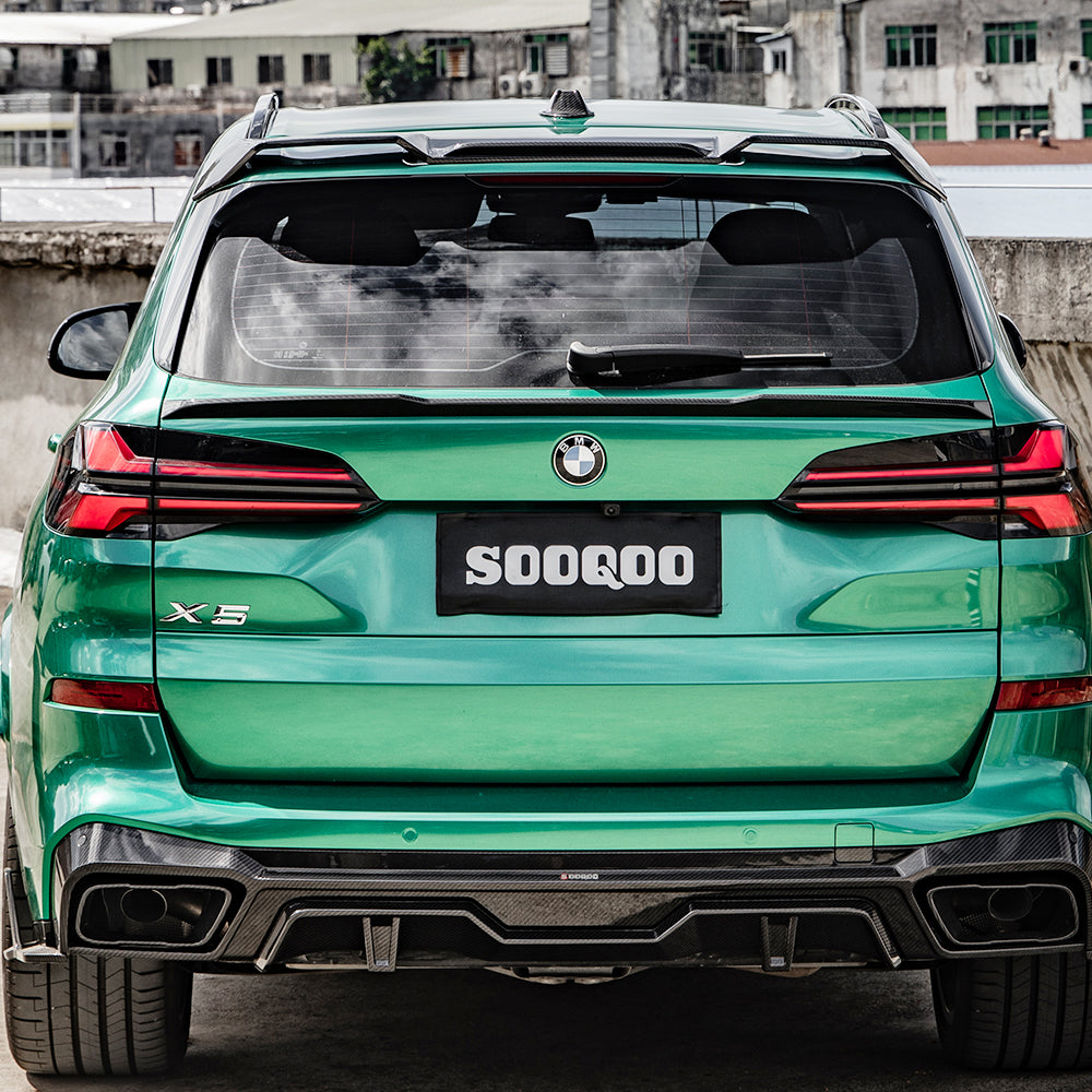TOWMA. - SooQoo BMW X5 G05 Prepreg Carbon Fiber Rear Diffuser