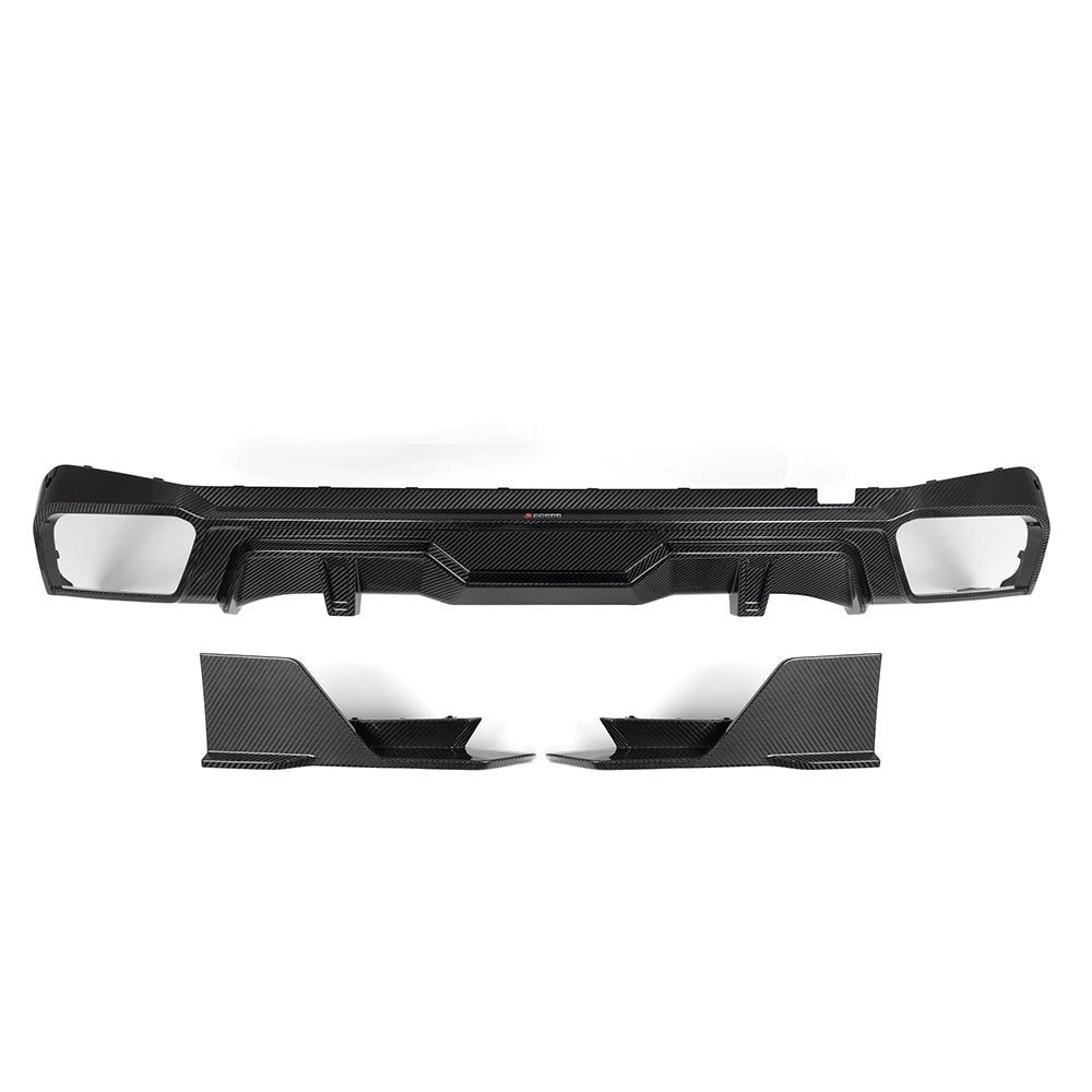 TOWMA. - SooQoo BMW X5 G05 Prepreg Carbon Fiber Rear Diffuser
