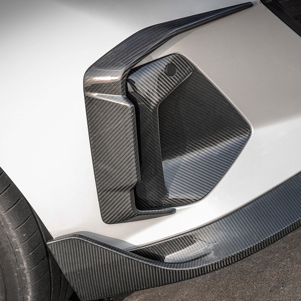 TOWMA. - SooQoo BMW 5 Serie G60 G61 Prepreg Carbon Fiber Front Bumper Inserts