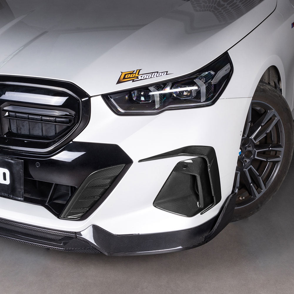 TOWMA. - SooQoo BMW 5 Serie G60 G61 Prepreg Carbon Fiber Front Bumper Inserts