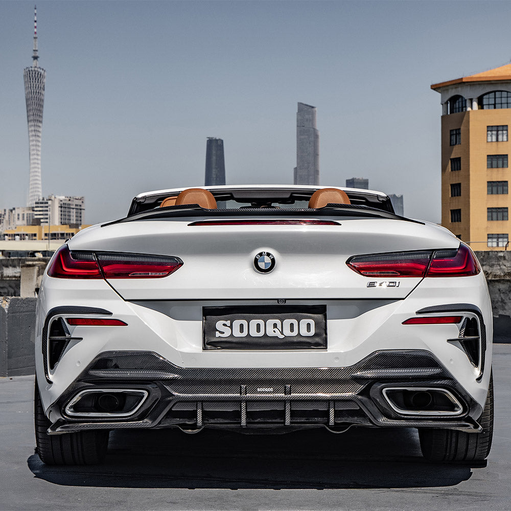 TOWMA. - SooQoo BMW 8 Serie G14 G15 Prepreg Carbon Fiber Rear Diffuser