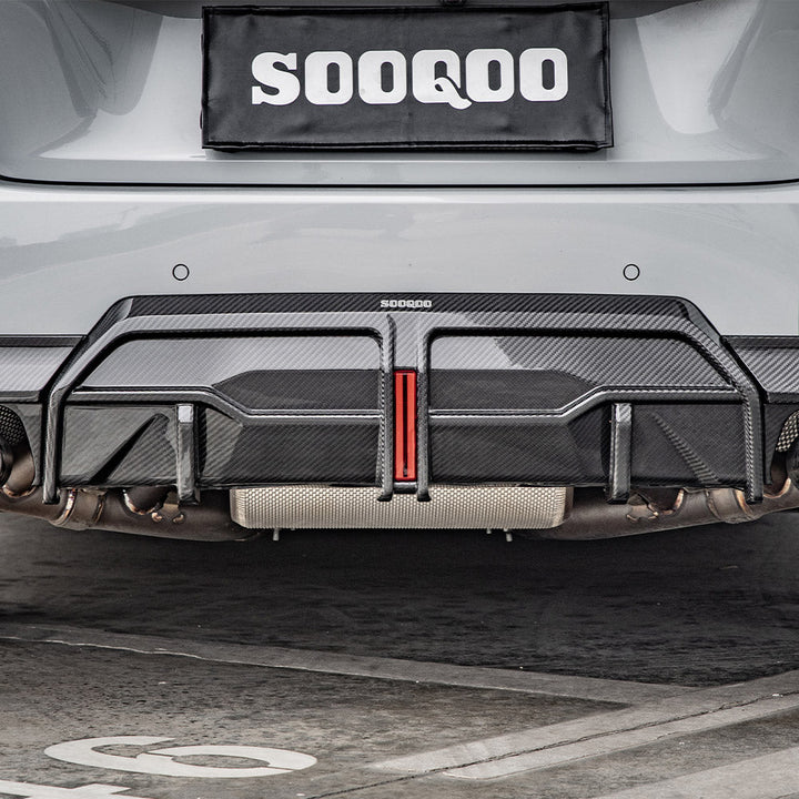 BMW 2er G42 Prepreg Carbon Fiber Heckdiffusor mit Bremslicht