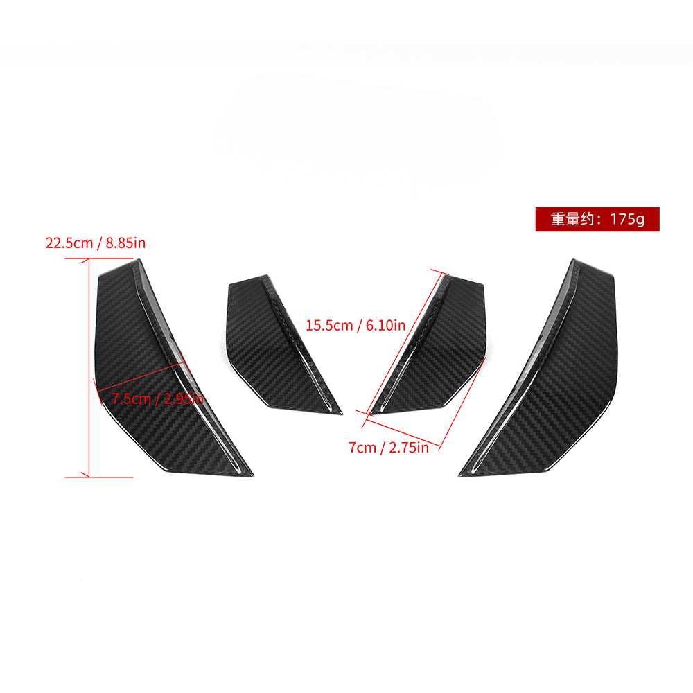 TOWMA. - SooQoo BMW M2 F87 Prepreg Carbon Fiber Front Canards