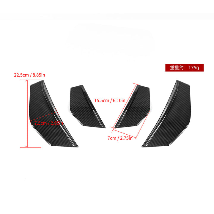 TOWMA. - SooQoo BMW M2 F87 Prepreg Carbon Fiber Front Canards