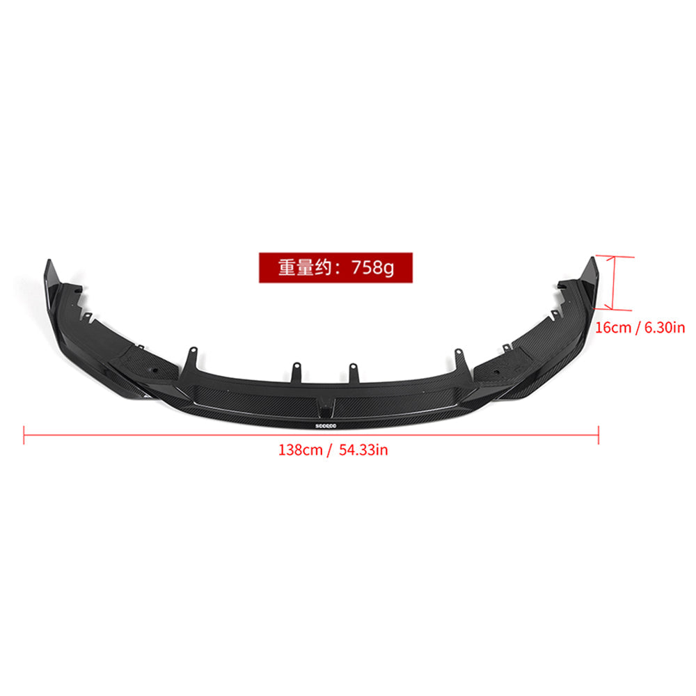 TOWMA. - SooQoo BMW 8 Serie G16 Gran Coupe Prepreg Carbon Fiber Front Lip