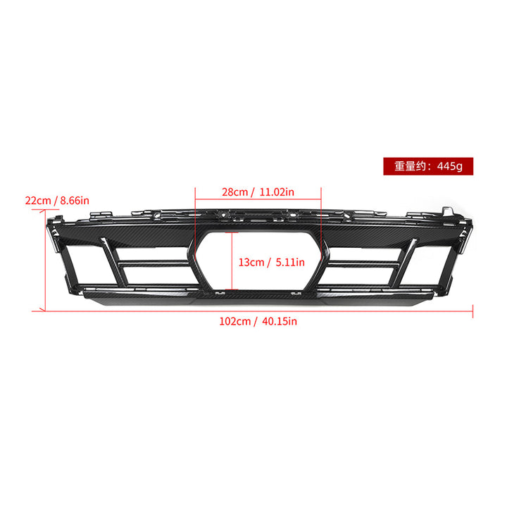 TOWMA. - SooQoo BMW X5 G05 LCI Prepreg Carbon Fiber Front Lower Grille