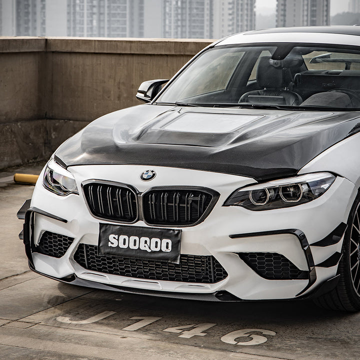 TOWMA. - SooQoo BMW M2 F87 Prepreg Carbon Fiber Front Canards