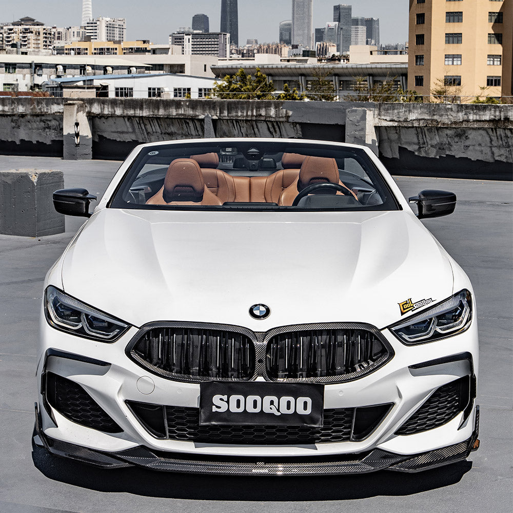 TOWMA. - SooQoo BMW 8 Serie G14 G15 G16 Prepreg Carbon Fiber Front Bumper Inserts