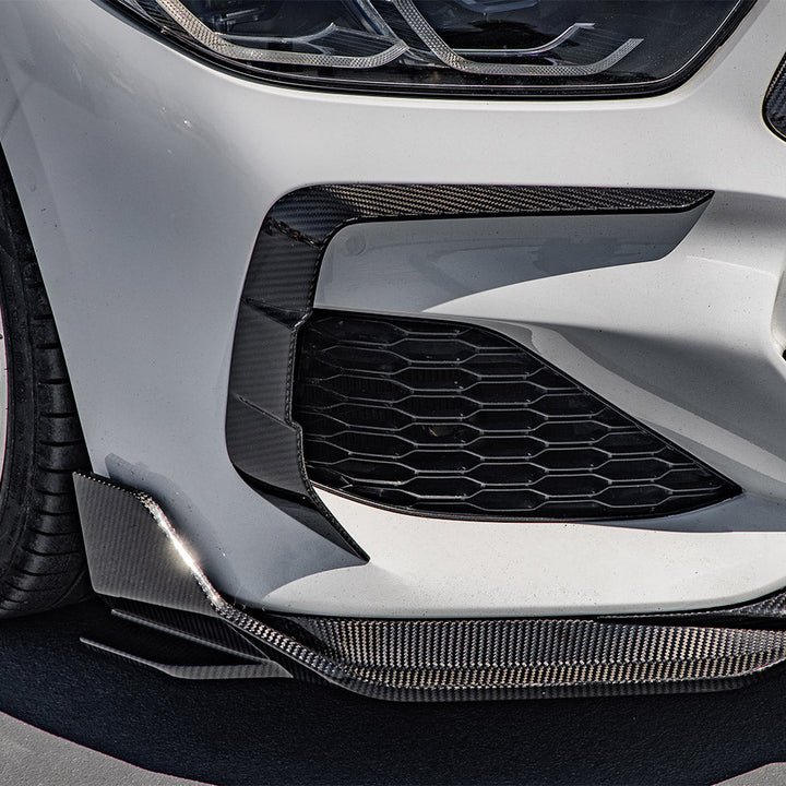 TOWMA. - SooQoo BMW 8 Serie G14 G15 G16 Prepreg Carbon Fiber Front Bumper Inserts