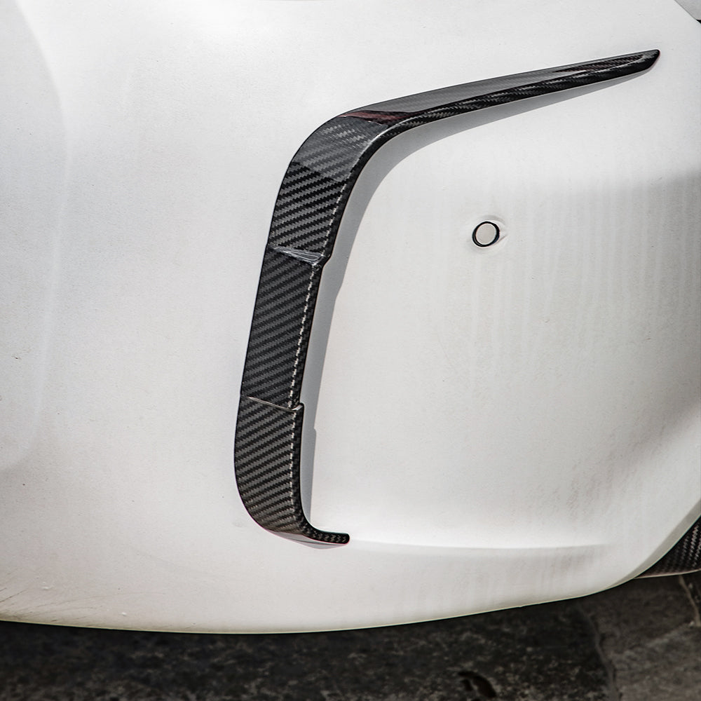 TOWMA. - SooQoo BMW M2 F87 Prepreg Carbon Fiber Rear Bumper Inserts