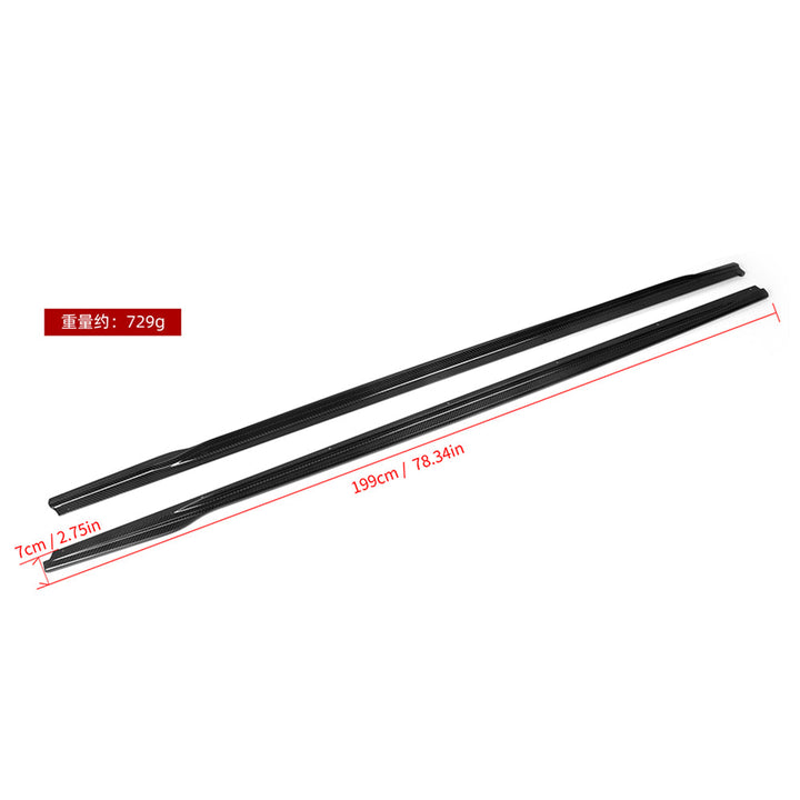 BMW 2 Series G42 Prepreg Carbon Fiber Side Skirts