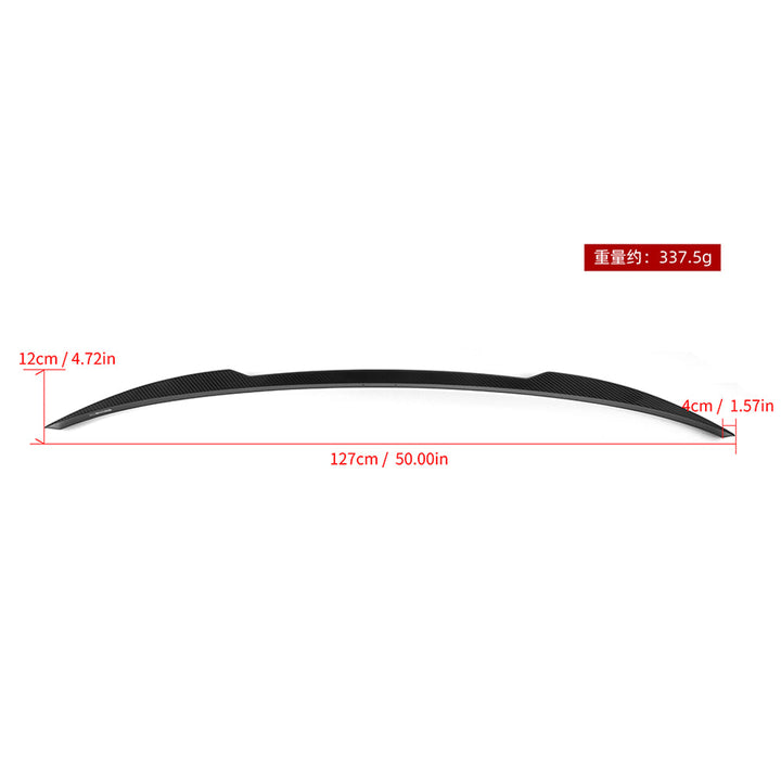 SooQoo M3 G81 carbon rear spoiler