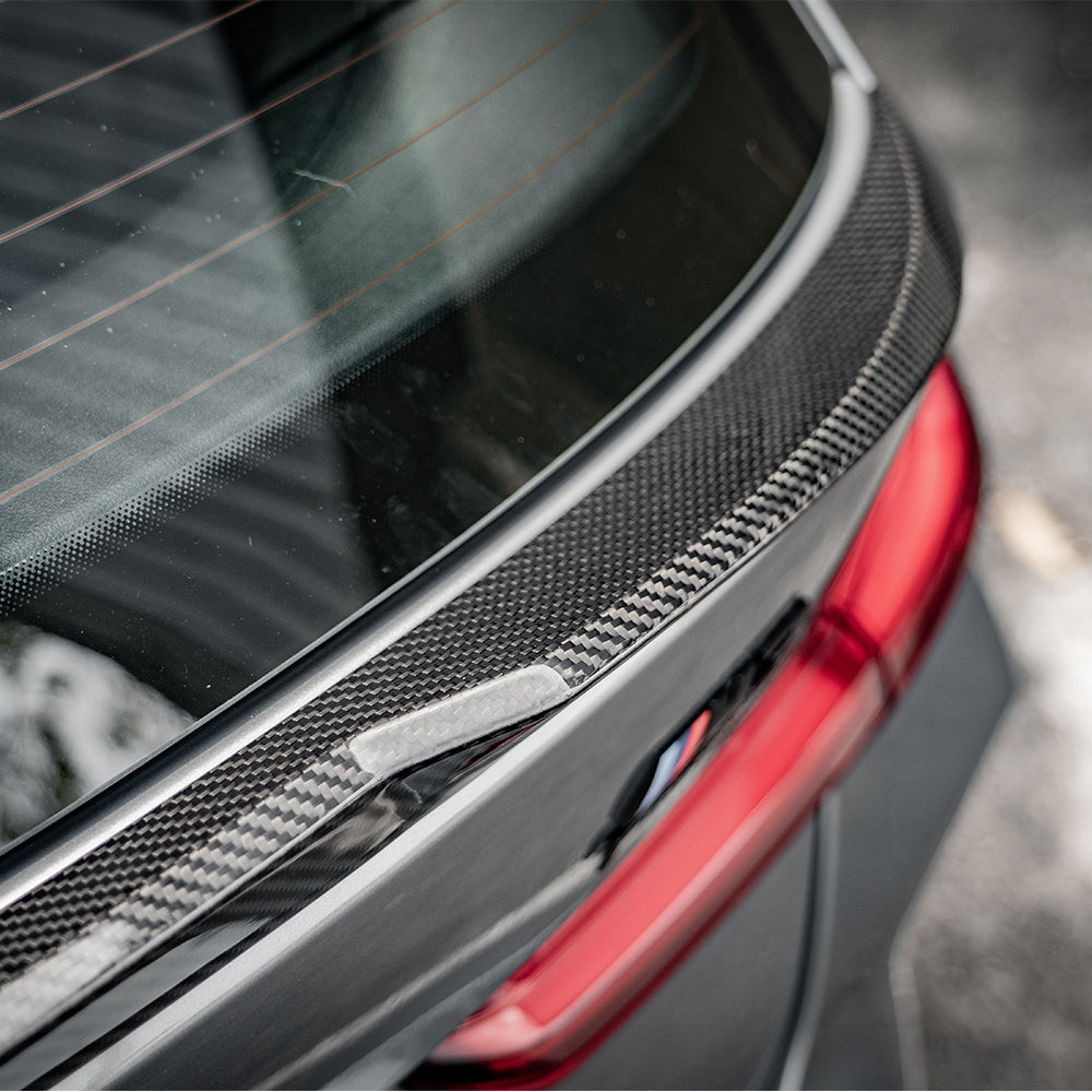 BMW M3 G81 rear spoiler close-up