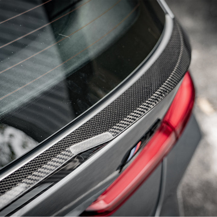 BMW M3 G81 rear spoiler close-up