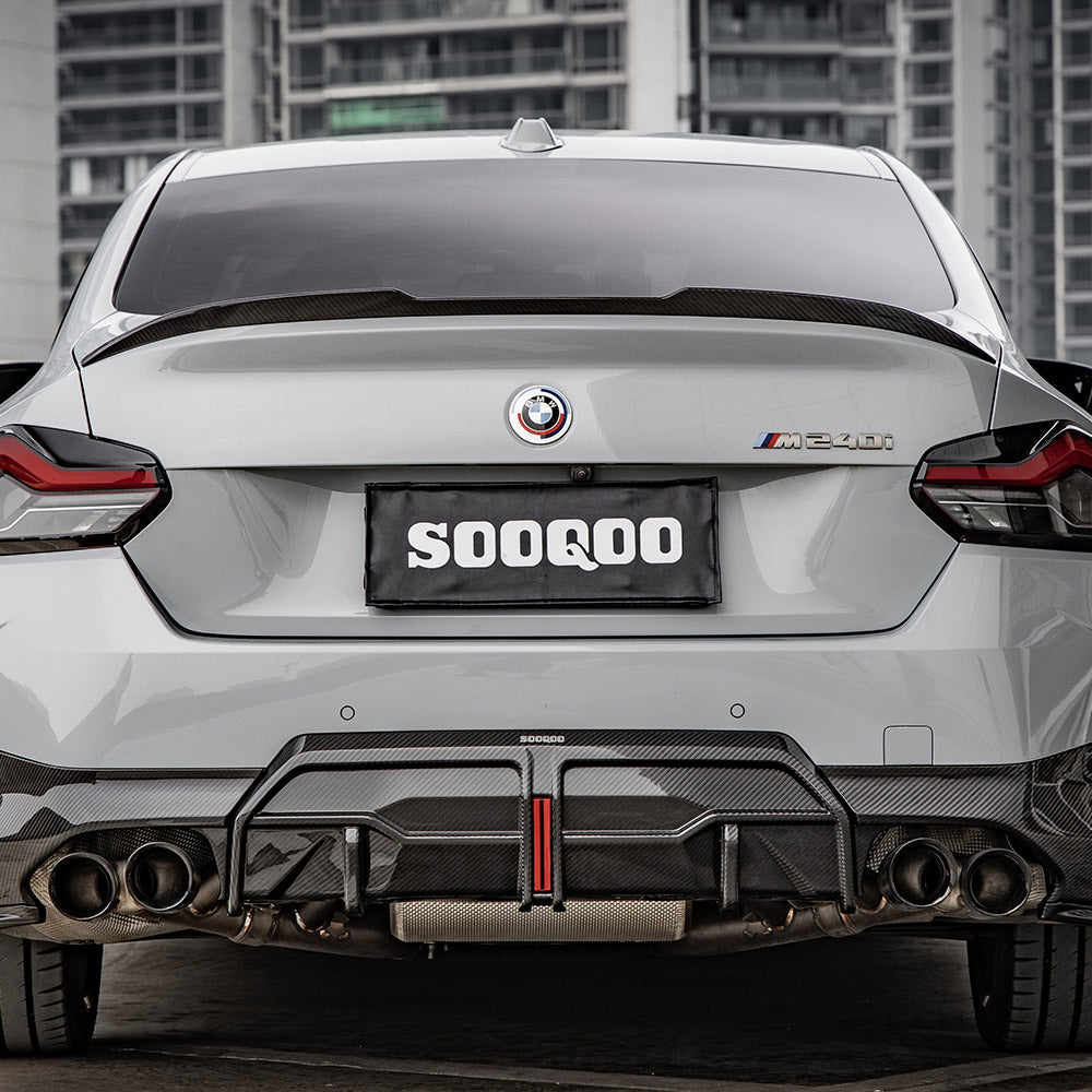 TOWMA. - SooQoo BMW M2 G87 2 Serie G42 Prepreg Carbon Fiber Rear Spoiler