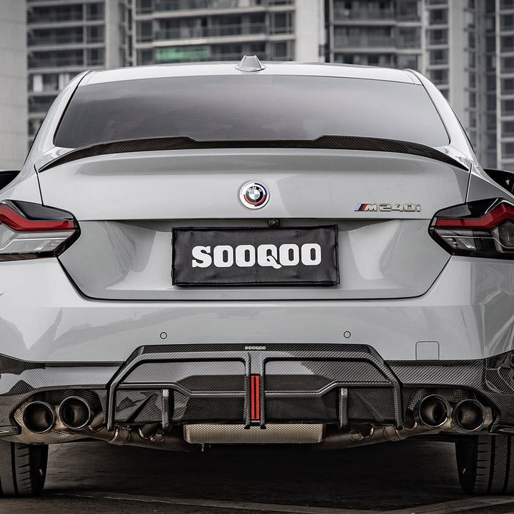 TOWMA. - SooQoo BMW M2 G87 2 Serie G42 Prepreg Carbon Fiber Rear Spoiler