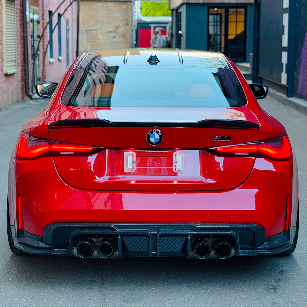 BMW M4 G82 carbon achterdiffuser V1