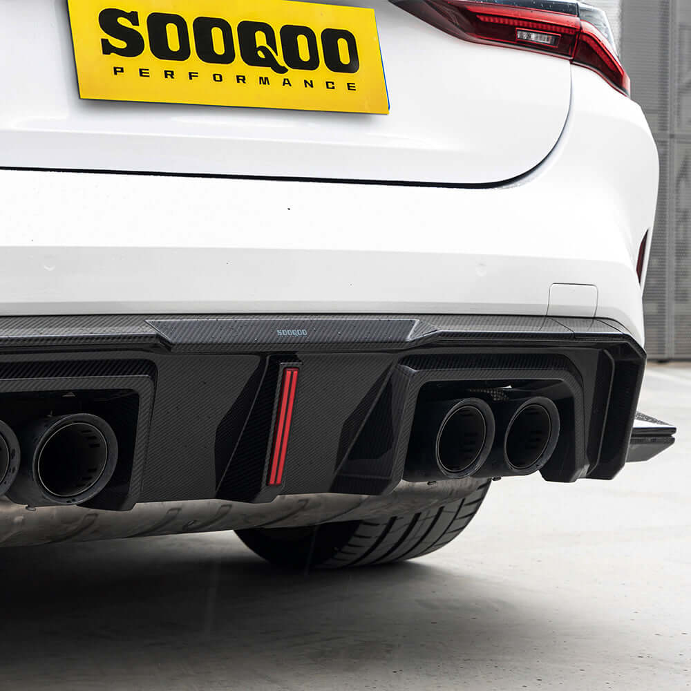 BMW M4 G83 V2 diffuser gemonteerd
