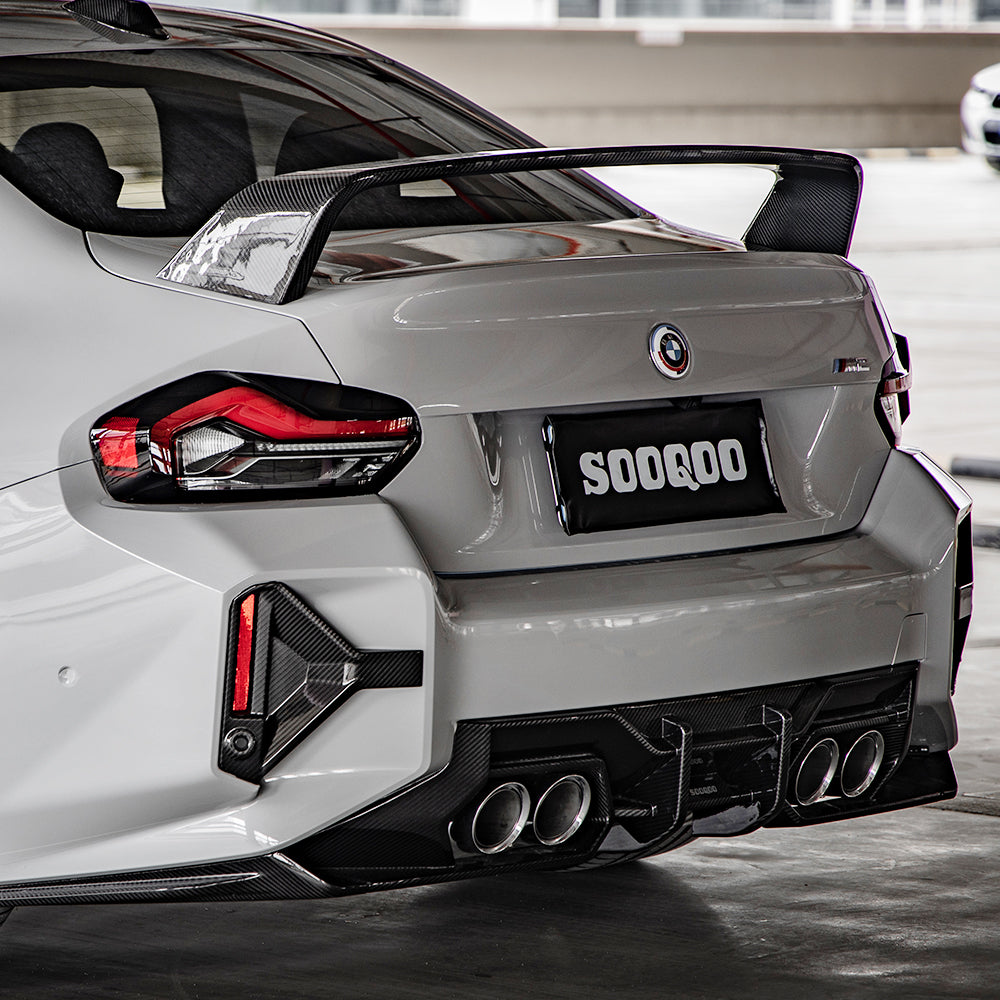 TOWMA. - SooQoo BMW M2 G87 V1 Prepreg Carbon Fiber Rear Diffuser
