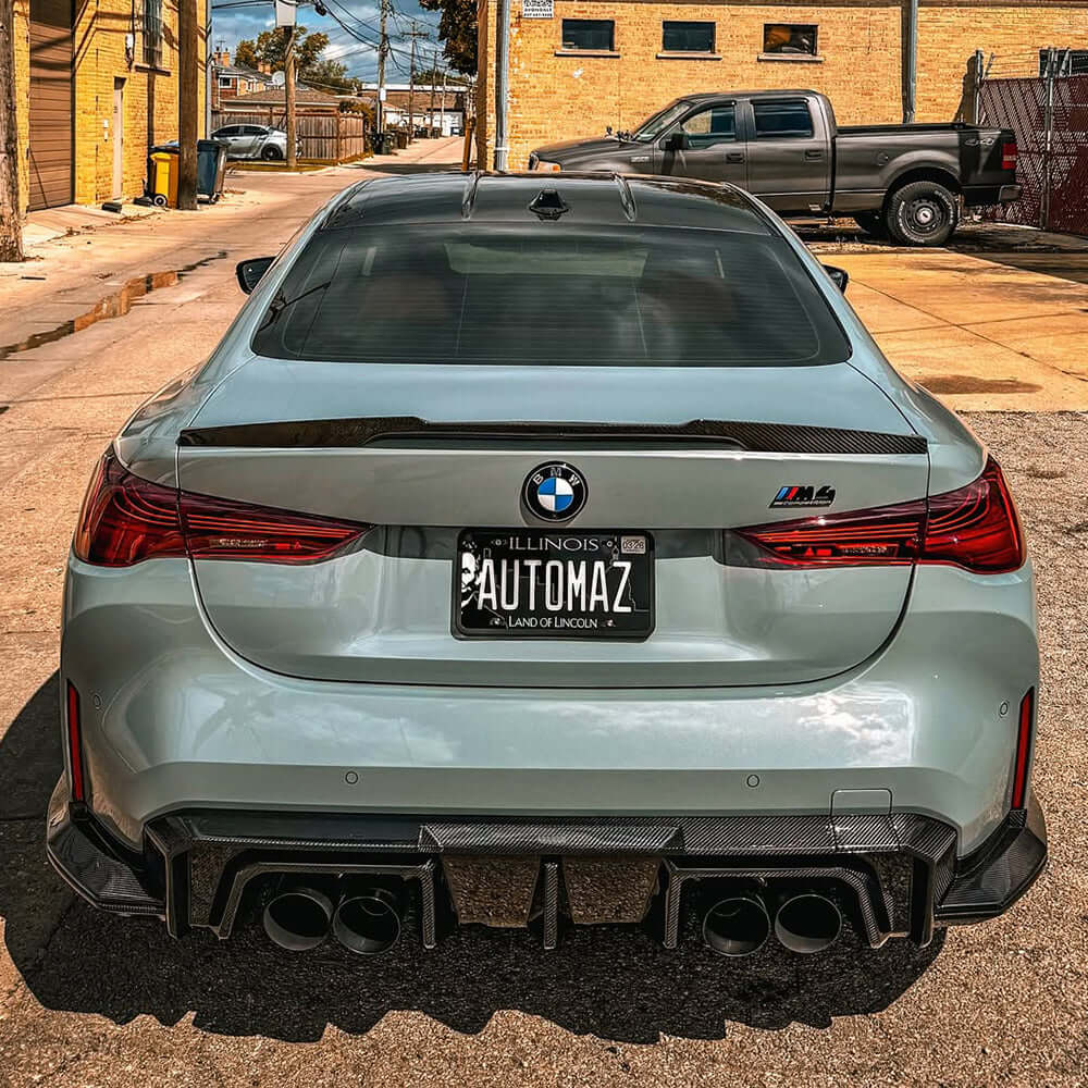 BMW M4 G82 carbon achterdiffuser V2