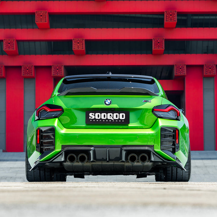 TOWMA. - SooQoo BMW M2 G87 V2 Prepreg Carbon Fiber Rear Diffuser
