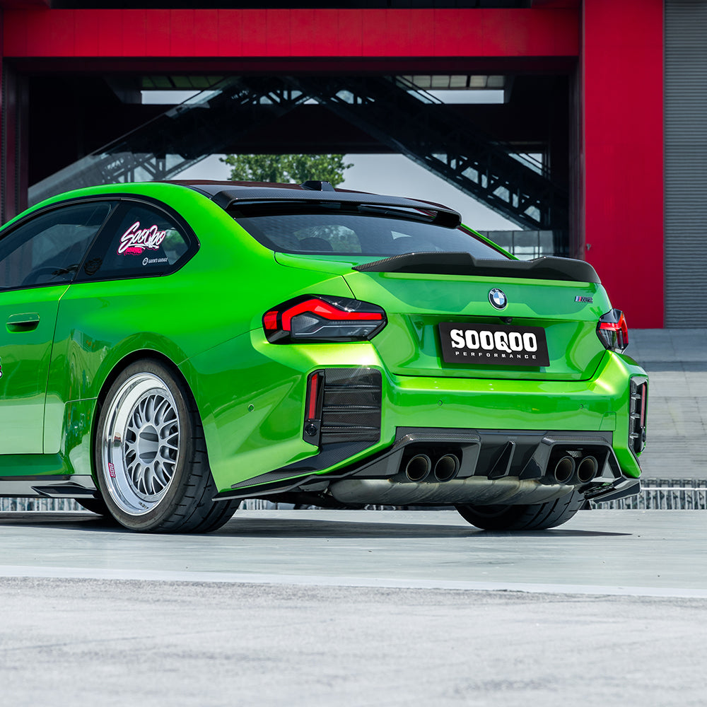 TOWMA. - SooQoo BMW M2 G87 V2 Prepreg Carbon Fiber Rear Diffuser
