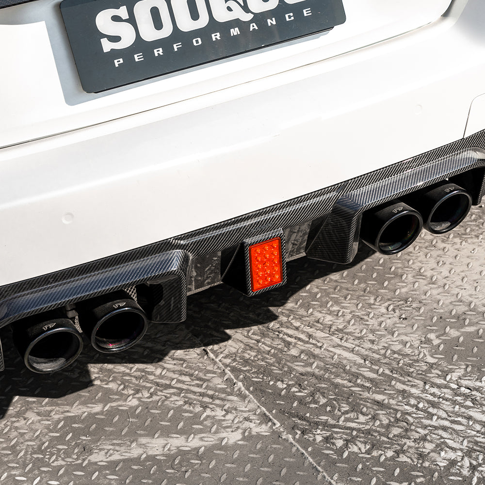 TOWMA. - SooQoo BMW M2 G87 V3 Prepreg Carbon Fiber Rear Diffuser