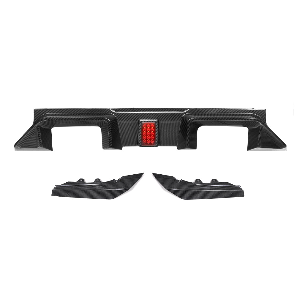 TOWMA. - SooQoo BMW M2 G87 V3 Prepreg Carbon Fiber Rear Diffuser