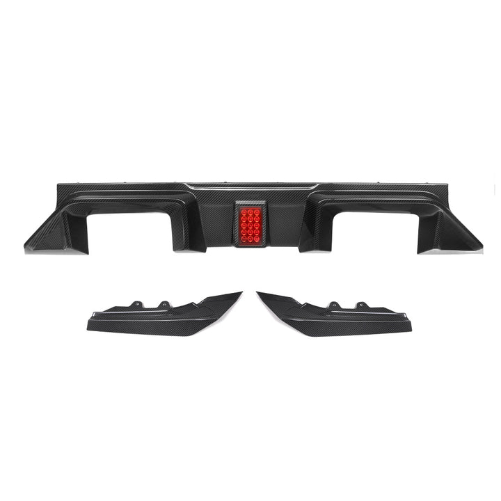 TOWMA. - SooQoo BMW M2 G87 V3 Prepreg Carbon Fiber Rear Diffuser