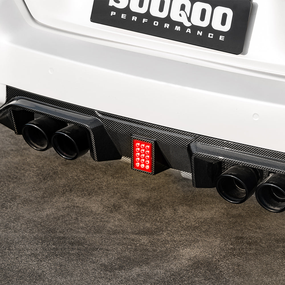 TOWMA. - SooQoo BMW M2 G87 V3 Prepreg Carbon Fiber Rear Diffuser
