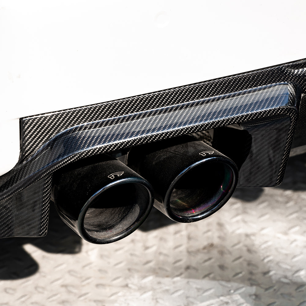 TOWMA. - SooQoo BMW M2 G87 V3 Prepreg Carbon Fiber Rear Diffuser