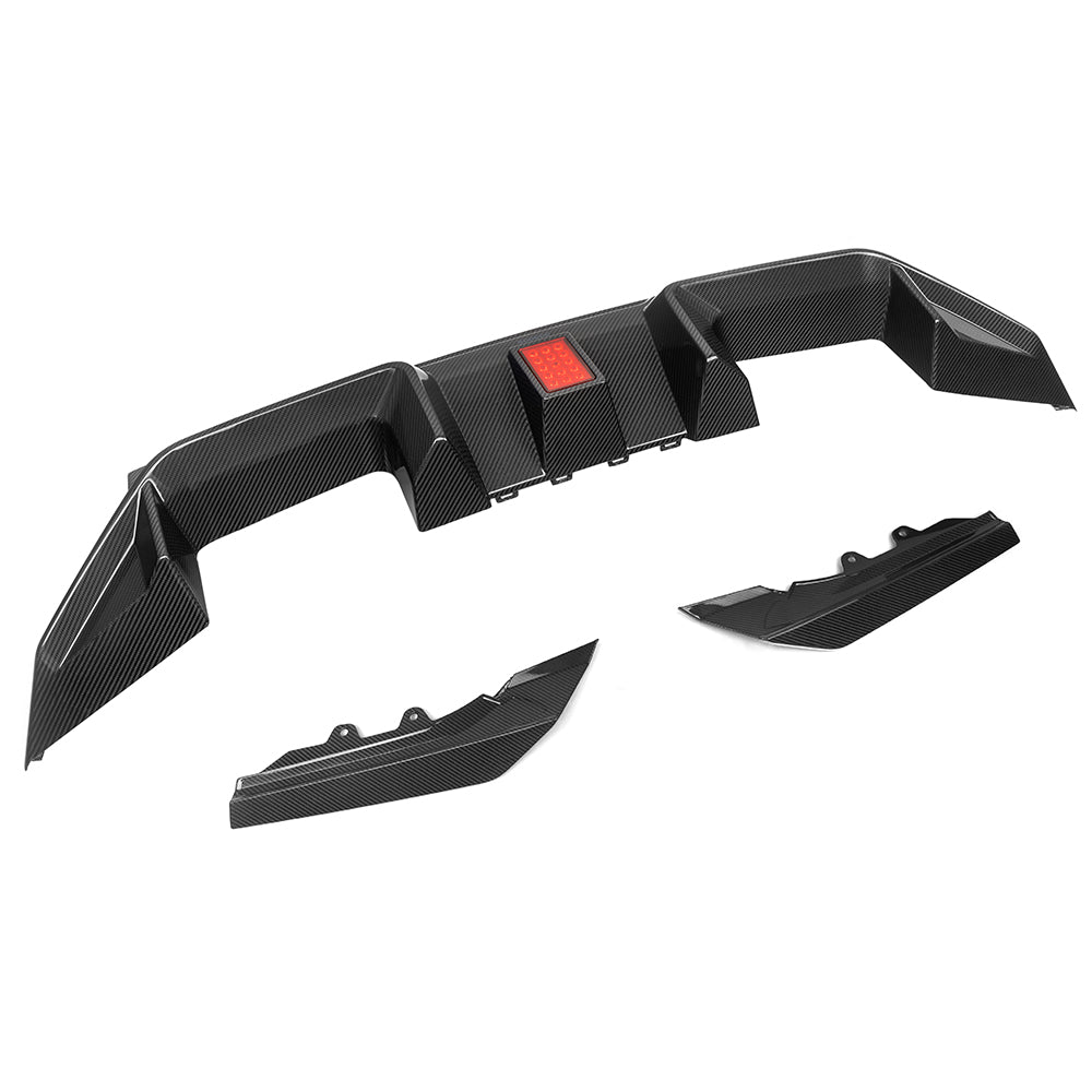 TOWMA. - SooQoo BMW M2 G87 V3 Prepreg Carbon Fiber Rear Diffuser