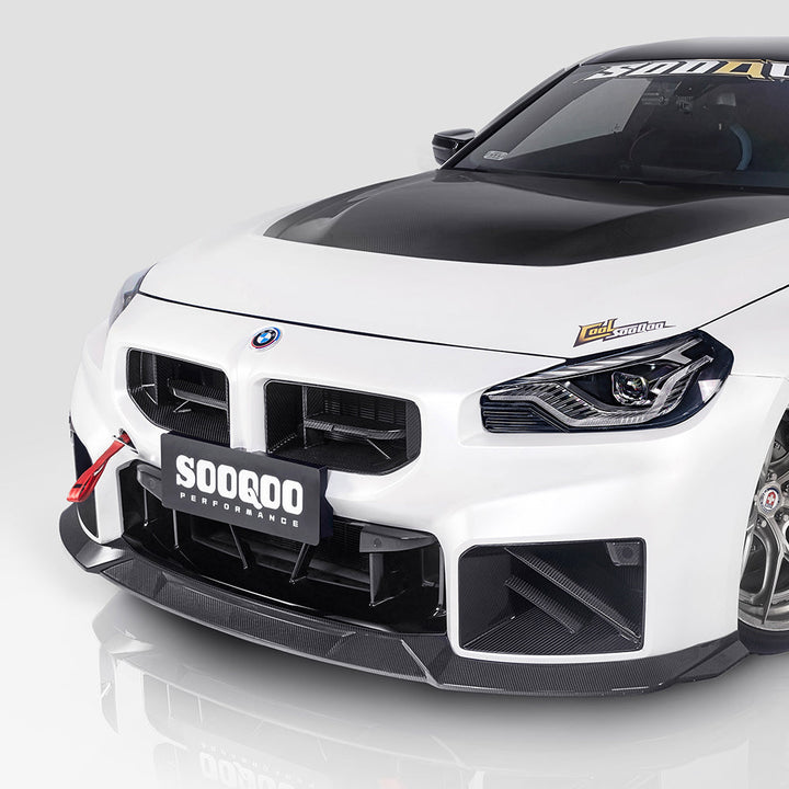 TOWMA. - SooQoo BMW M2 G87 V3 Prepreg Carbon Fiber Front Lip