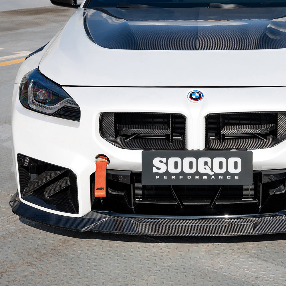 TOWMA. - SooQoo BMW M2 G87 V3 Prepreg Carbon Fiber Front Lip