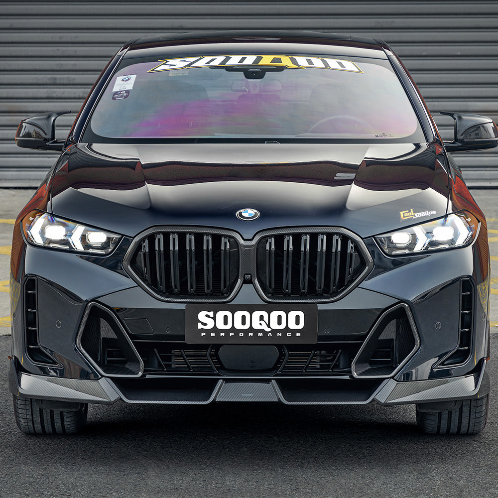 TOWMA. - SooQoo BMW X6 G06 LCI Prepreg Carbon Fiber Front Lip