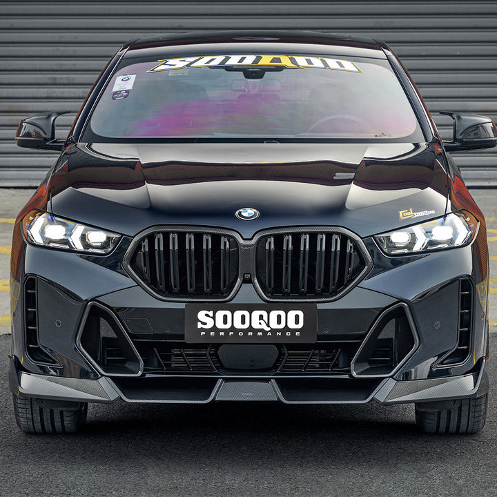 TOWMA. - SooQoo BMW X6 G06 LCI Prepreg Carbon Fiber Front Lip