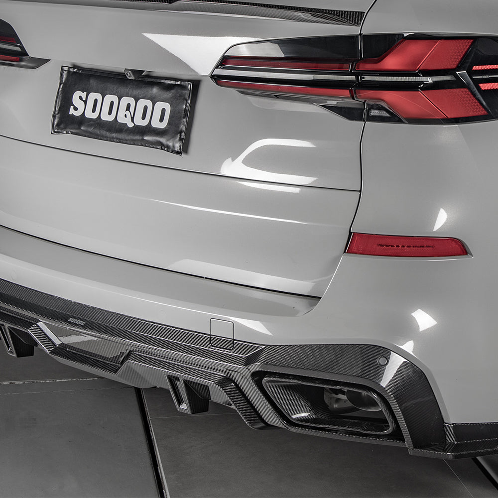 TOWMA. - SooQoo BMW X5 G05 Prepreg Carbon Fiber Exhaust Tips