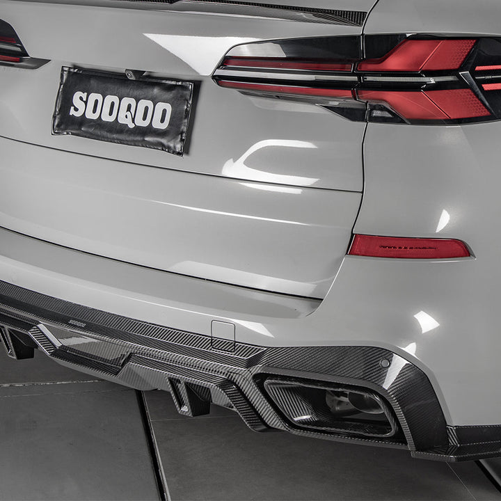 TOWMA. - SooQoo BMW X5 G05 Prepreg Carbon Fiber Exhaust Tips