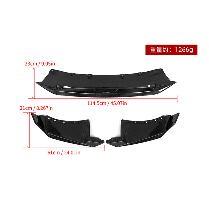 TOWMA. - SooQoo BMW X5 G05 LCI Prepreg Carbon Fiber Front Lip