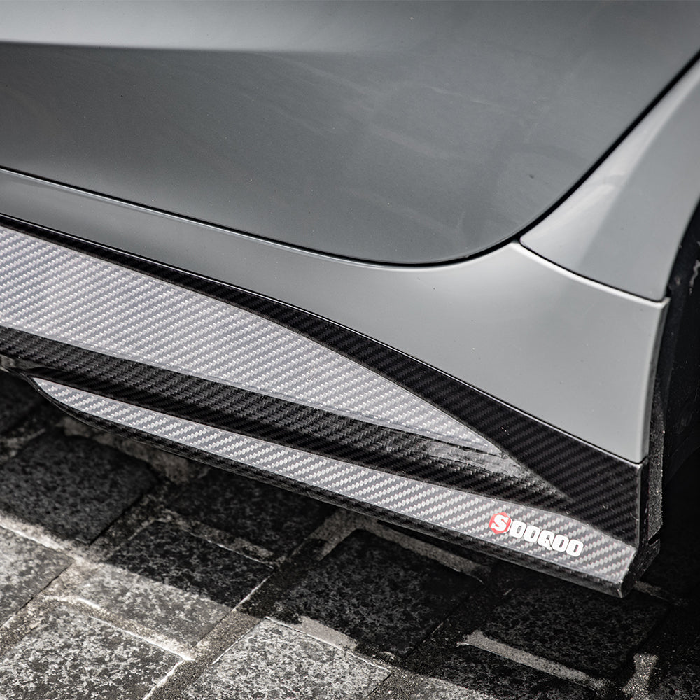 BMW M3 G80 side skirt close-up