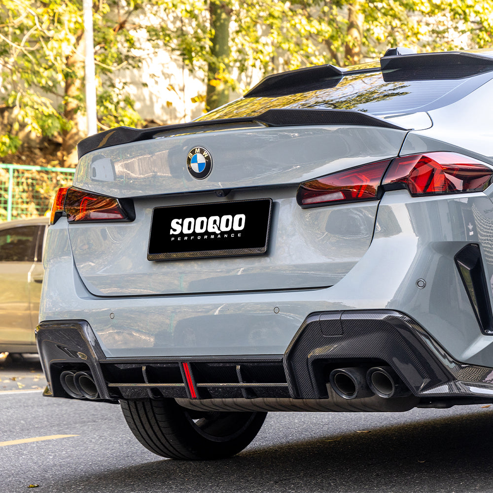 TOWMA. - SooQoo BMW 2 Serie F74 Prepreg Carbon Fiber Rear Diffuser With Brake Light