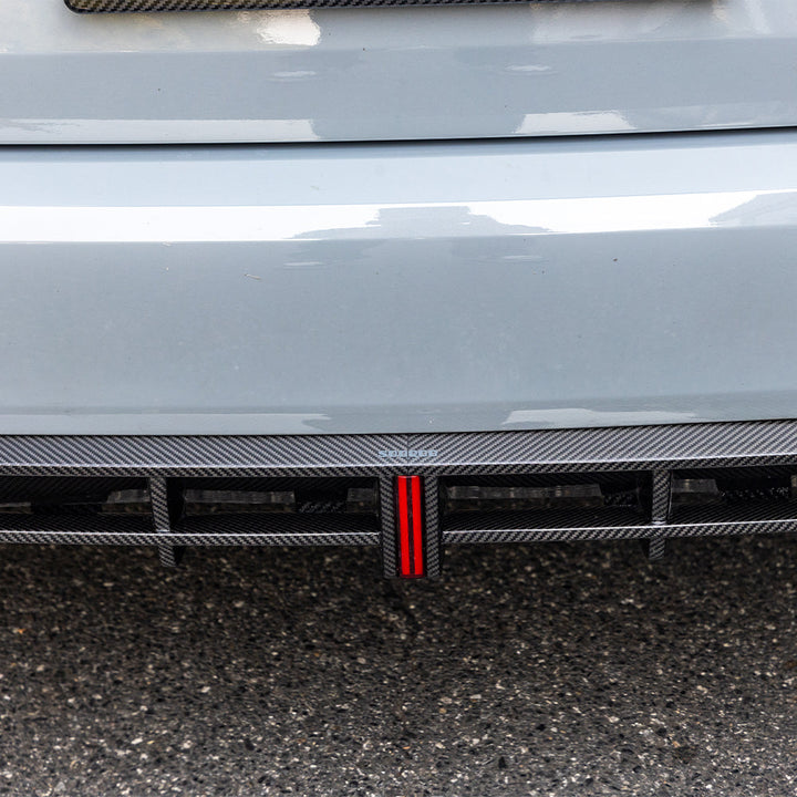 TOWMA. - SooQoo BMW 2 Serie F74 Prepreg Carbon Fiber Rear Diffuser With Brake Light