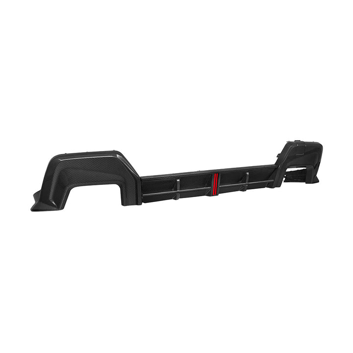 TOWMA. - SooQoo BMW 2 Serie F74 Prepreg Carbon Fiber Rear Diffuser With Brake Light