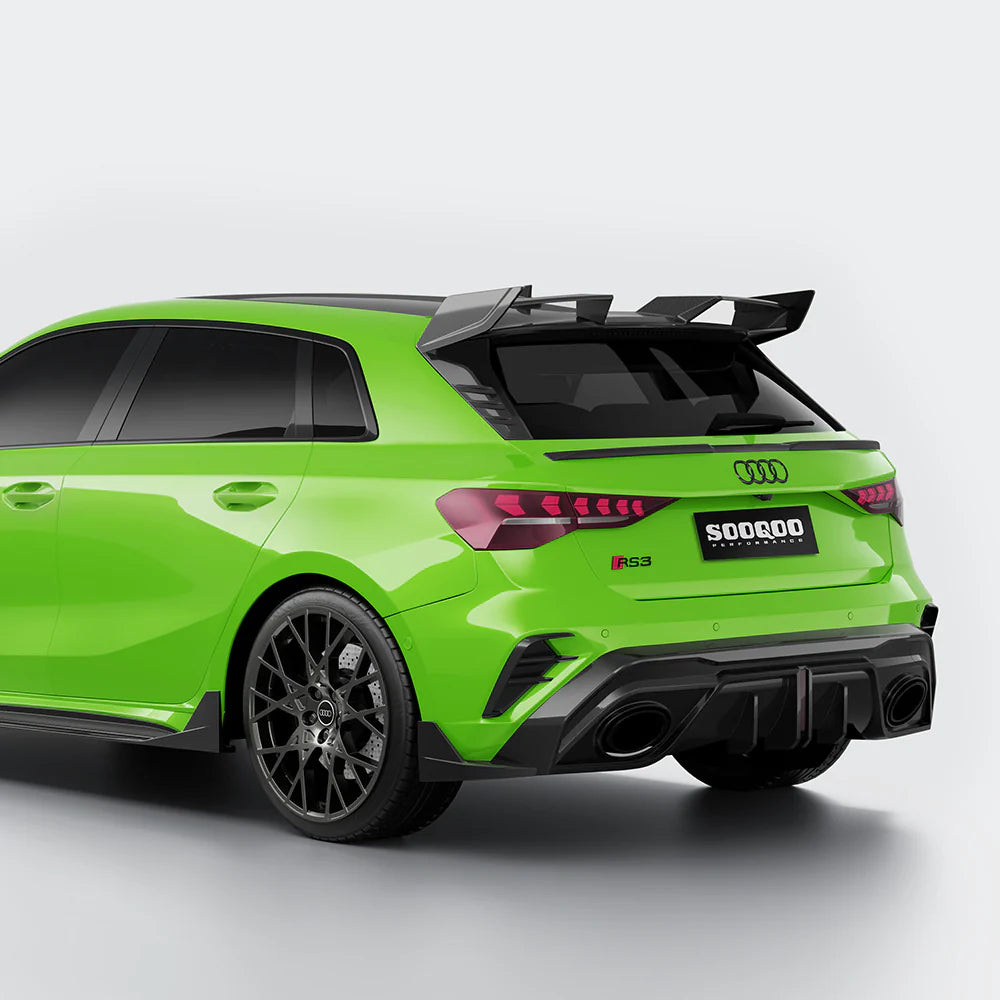 TOWMA. - SOOQOO AUDI RS3 Sportback 8Y Facelift Heckdiffusor