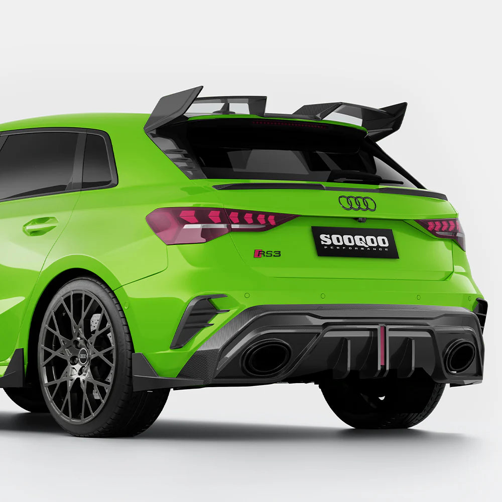 TOWMA. - SOOQOO AUDI RS3 Sportback 8Y Facelift Heckdiffusor
