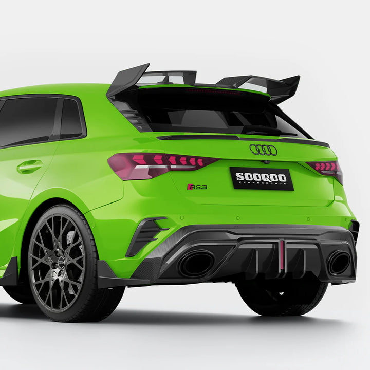 TOWMA. - SOOQOO AUDI RS3 Sportback 8Y Facelift Heckdiffusor